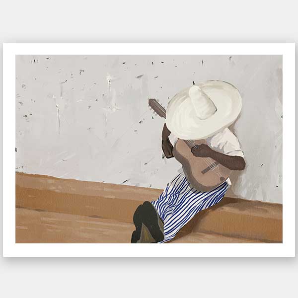 Sueños musicales Landscape Unframed Art Print