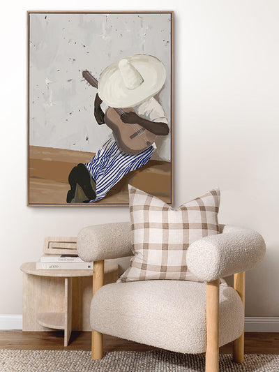 Sueños musicales Portrait Canvas Art Print | Lifestyle