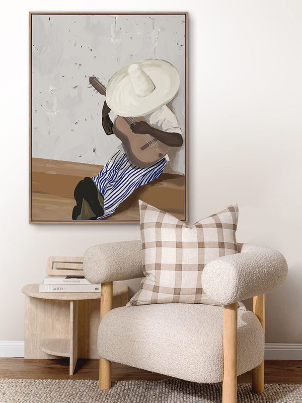 Sueños musicales Portrait Canvas Art Print | Lifestyle