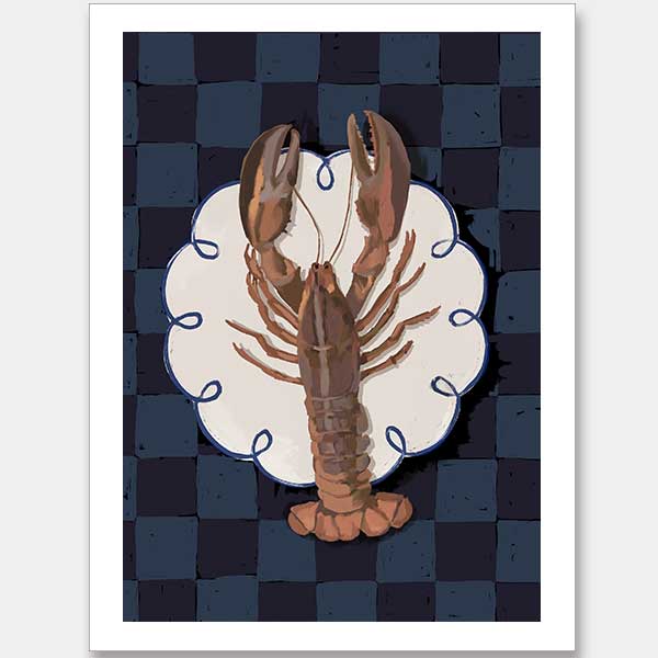 Freshwater Deep Blue Unframed Art Print