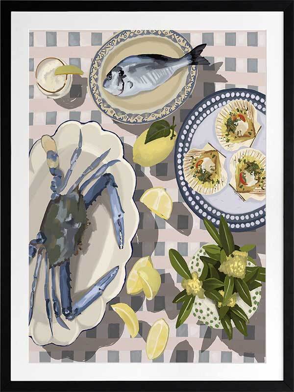 Sunset Feast Framed Art Print