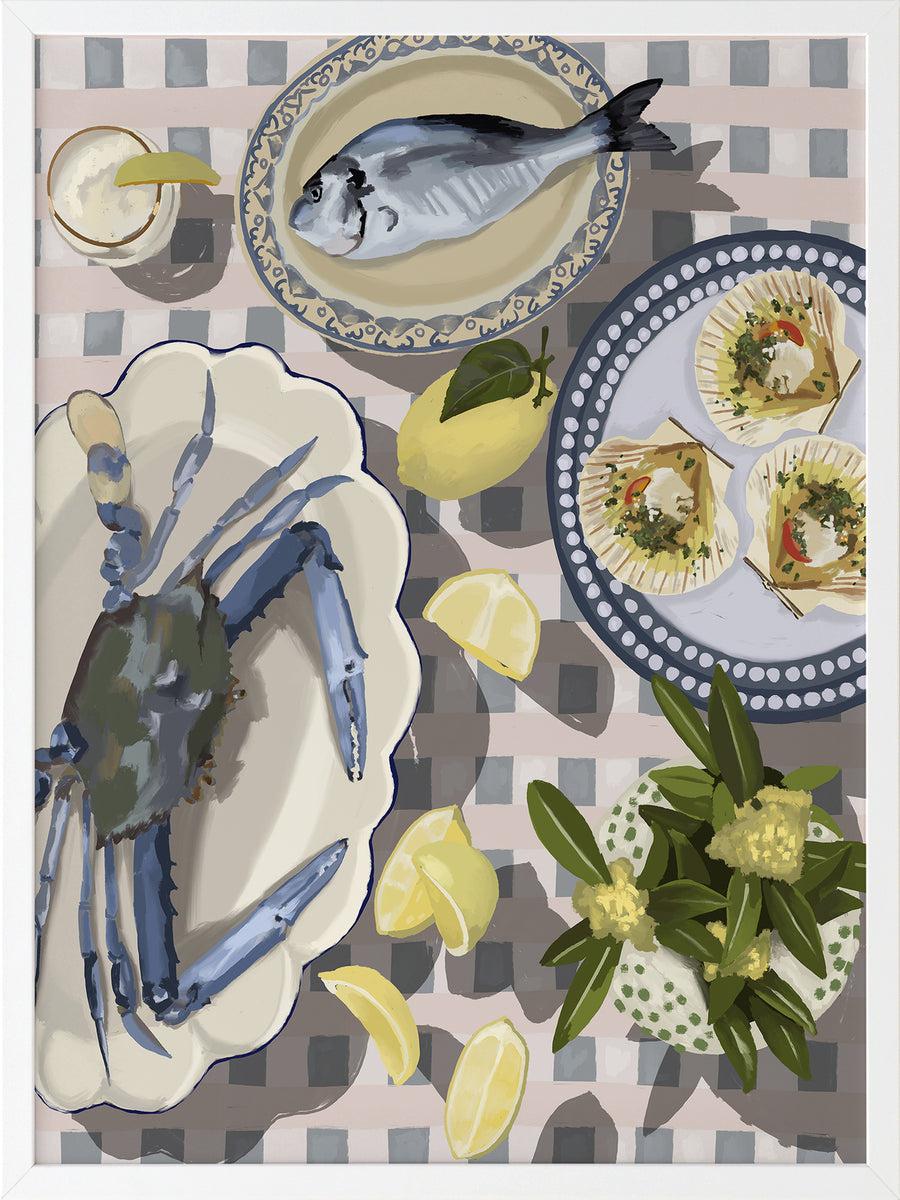 Sunset Feast Framed Art Print