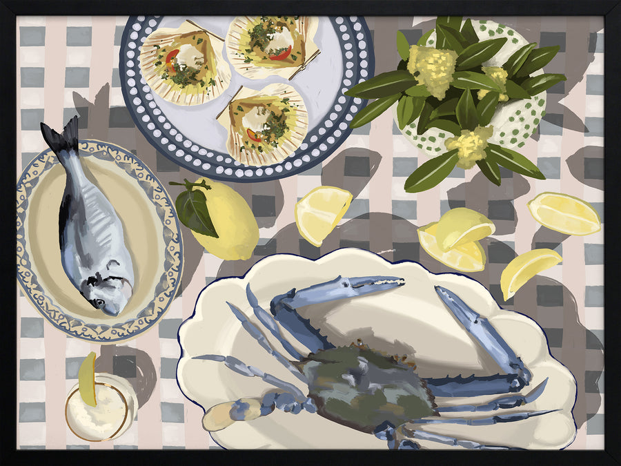 Sunset Feast Framed Art Print