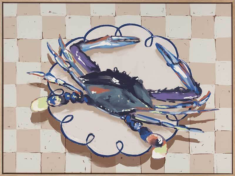 Late Lunch Blue Canvas Art Print