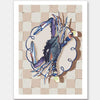 Late Lunch Blue Unframed Art Print