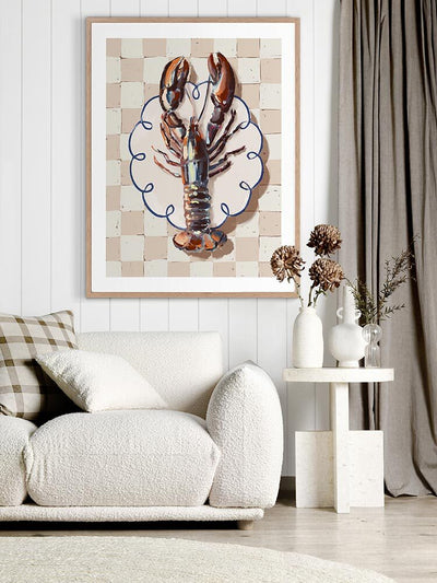 Alfresco Dinner Red Framed Art Print | Lifestyle