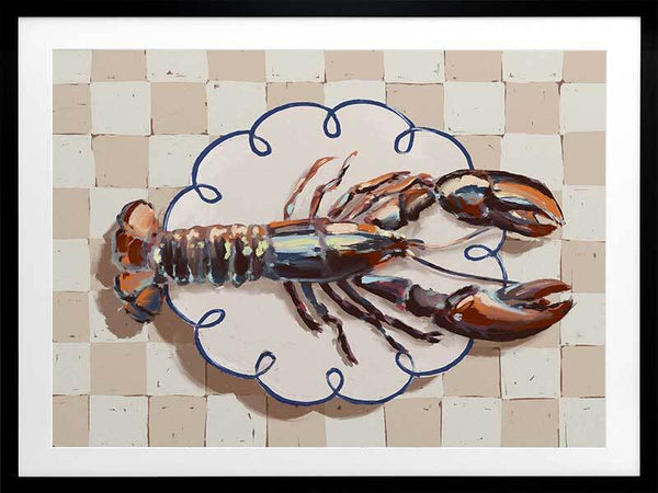 Alfresco Dinner Red Framed Art Print