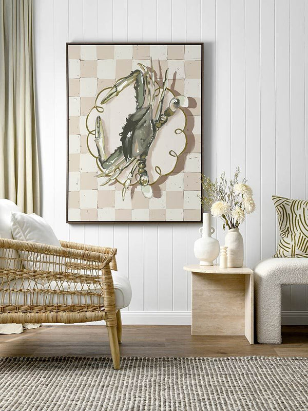 Late Lunch Neutral Canvas Art Print | Lifestyle