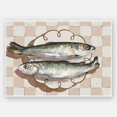 Catch of the Day Neutral Unframed Art Print