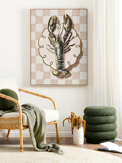 Alfresco Dinner Neutral Canvas Art Print | Lifestyle