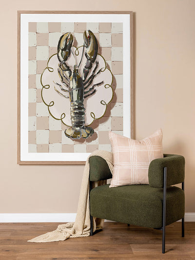 Alfresco Dinner Neutral Framed Art Print | Lifestyle