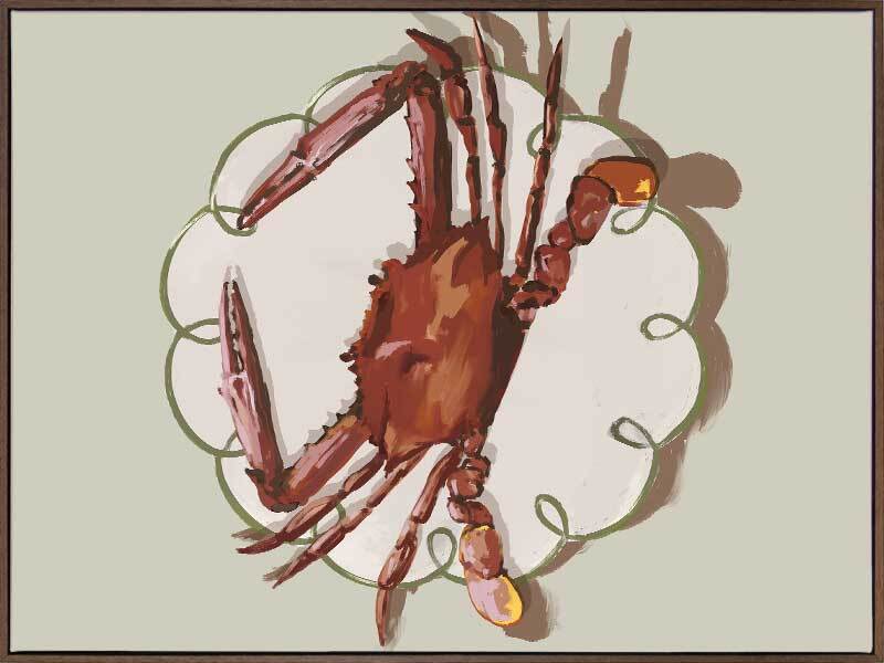 Crustacean Beige Canvas Art Print