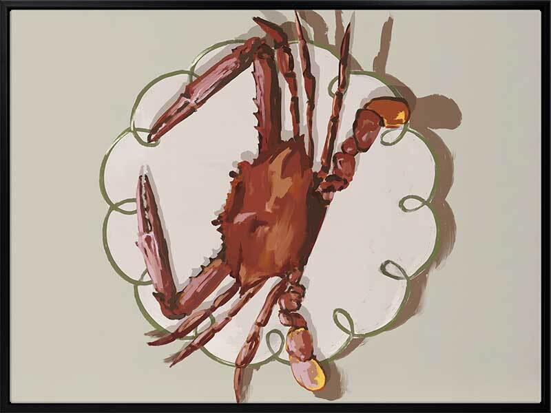 Crustacean Beige Canvas Art Print