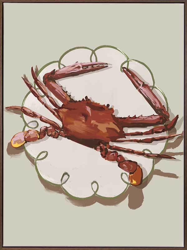 Crustacean Beige Canvas Art Print