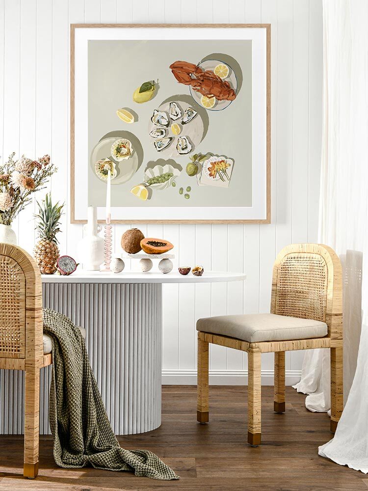 Family Gathering Beige Framed Art Print

 | Lifestyle