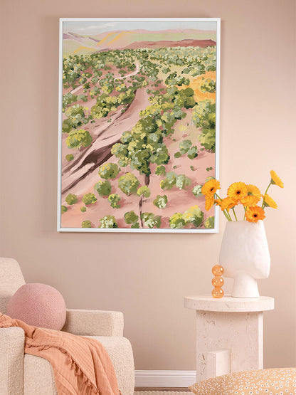 Over The Hill Canvas Art Print