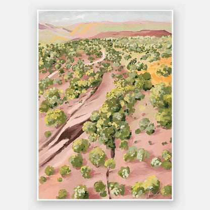 Over The Hill Unframed Art Print