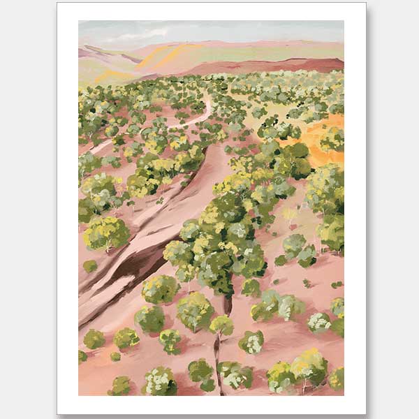 Over The Hill Unframed Art Print
