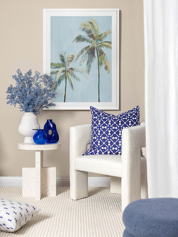 Whispering Palms Framed Art Print | Lifestyle