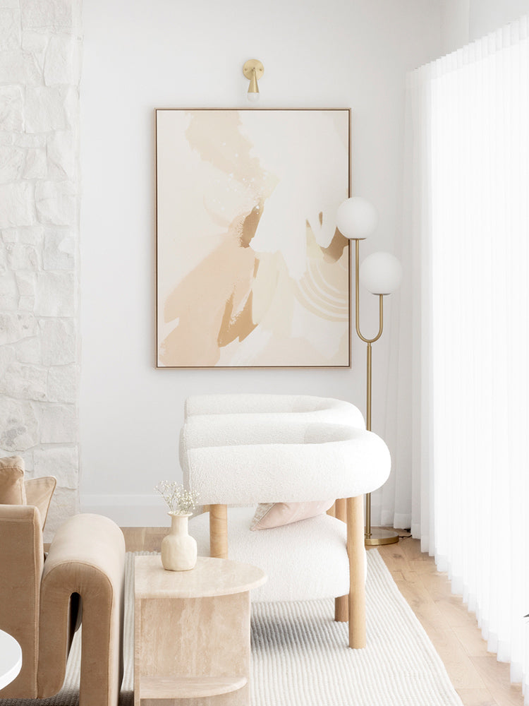 Neutral Flows II Canvas Art Print