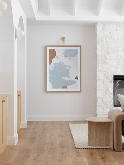 Cloudy Framed Art Print | Lifestyle