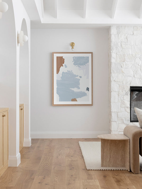 Cloudy Framed Art Print | Lifestyle