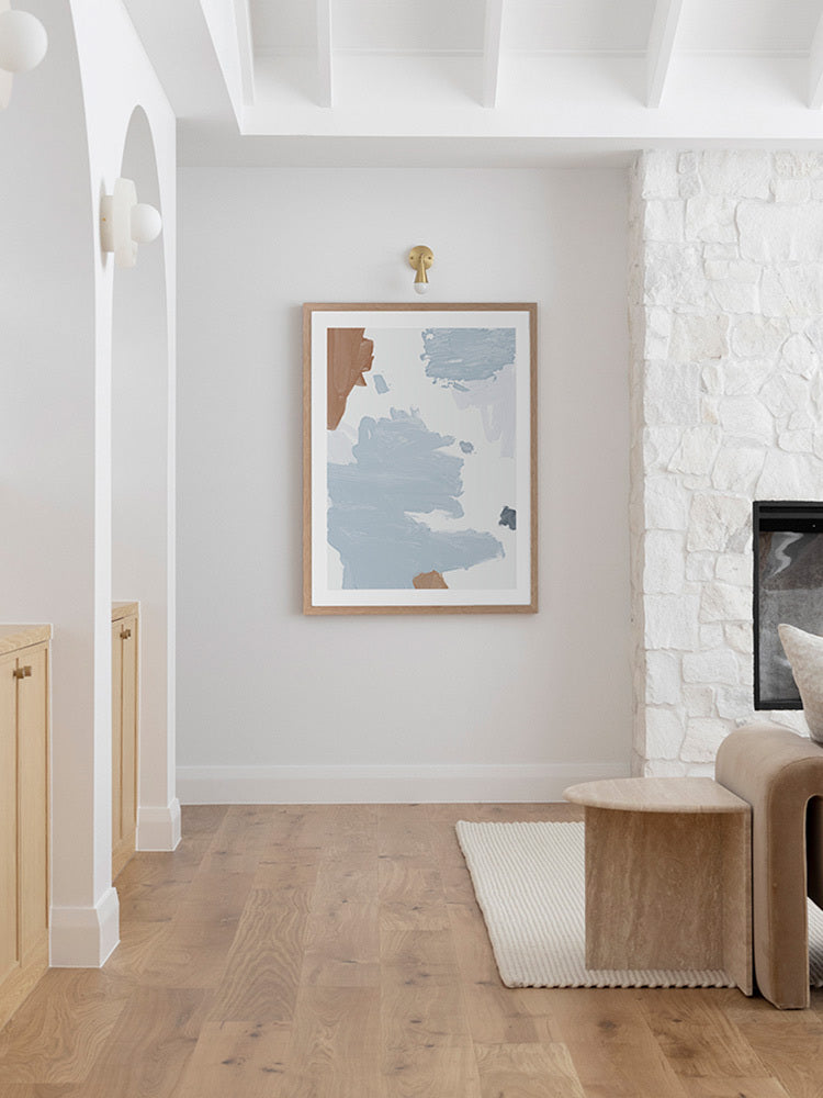 Cloudy Framed Art Print | Lifestyle