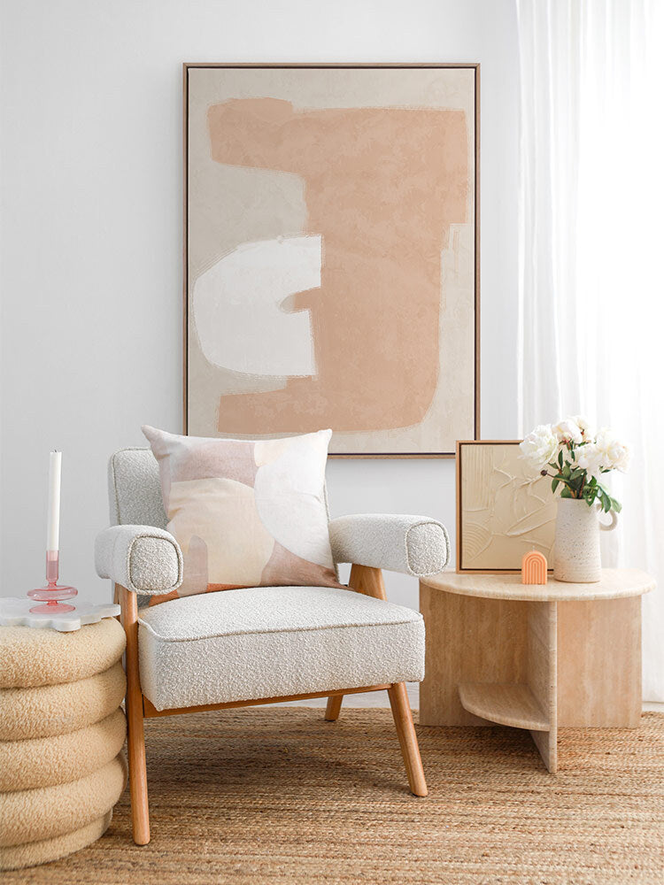 Composed Neutral Canvas Art Print | Lifestyle