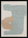 Composed Light Teal Framed Art Print