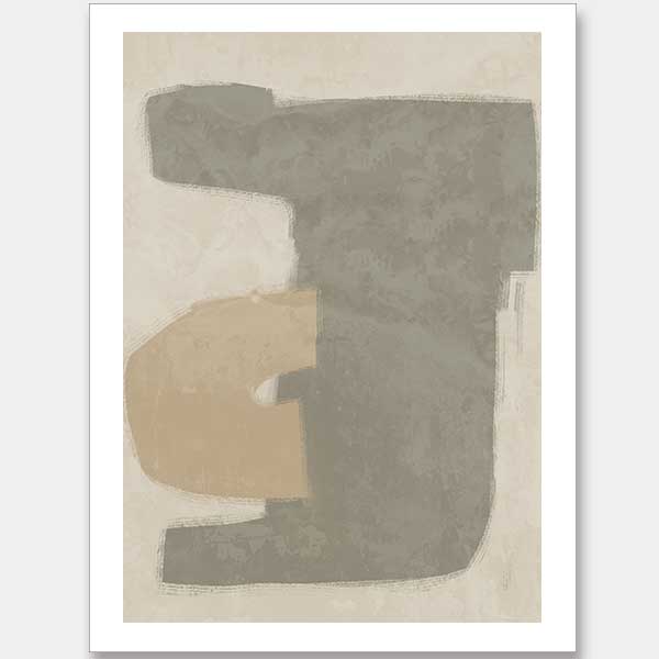 Composed Khaki Unframed Art Print