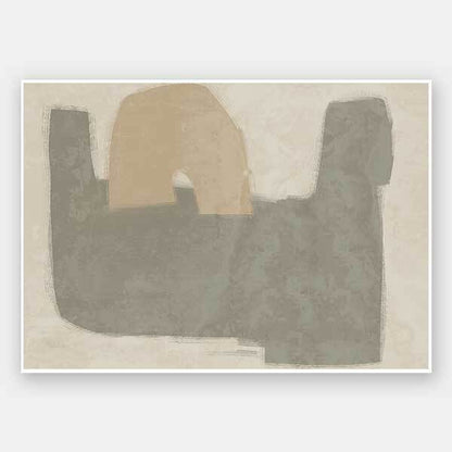 Composed Khaki Unframed Art Print