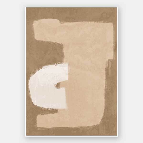 Composed Beige Unframed Art Print