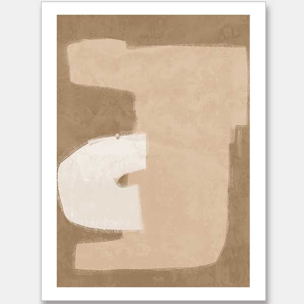 Composed Beige Unframed Art Print