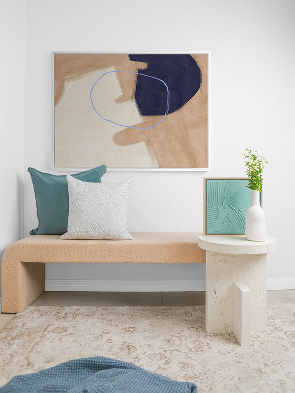 Nonchalant Navy Canvas Art Print | Lifestyle