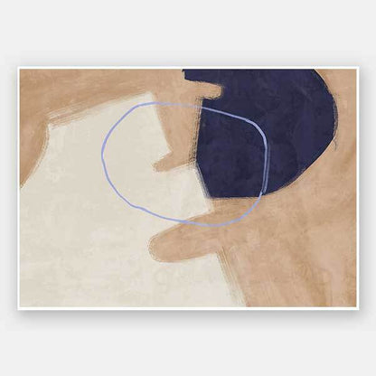 Nonchalant Navy Unframed Art Print