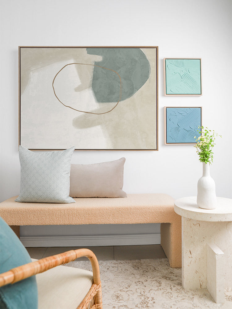 Nonchalant Teal Canvas Art Print