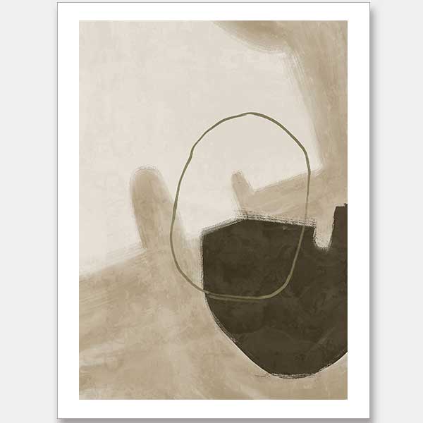 Nonchalant Neutral Unframed Art Print