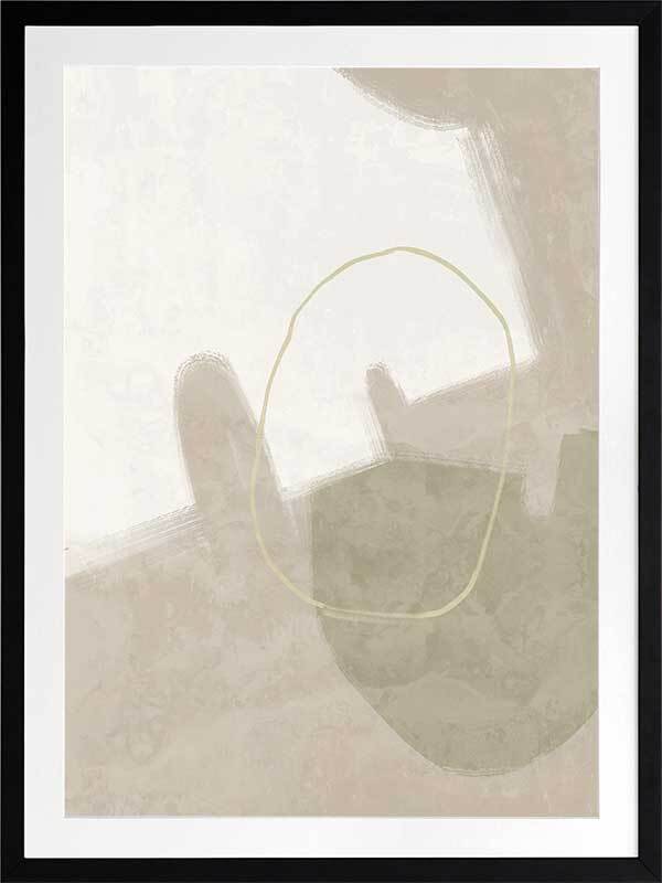 Nonchalant Light Green Framed Art Print