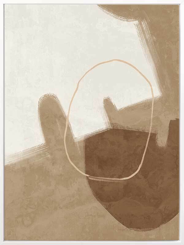 Nonchalant Brown Canvas Art Print