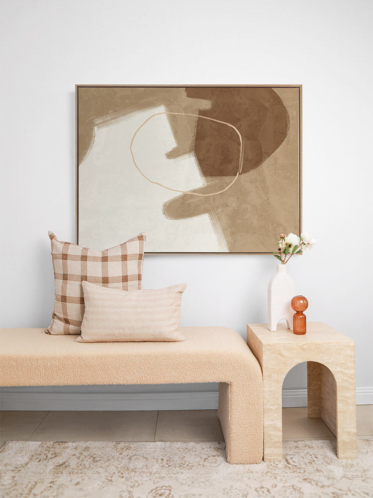 Nonchalant Brown Canvas Art Print