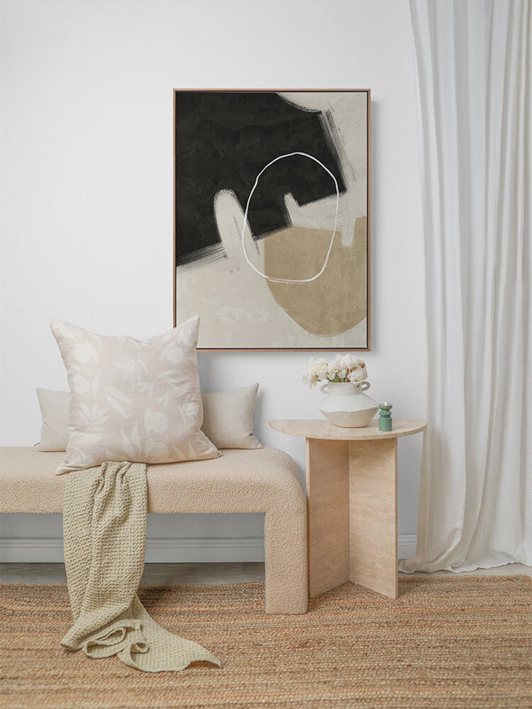 Nonchalant Black Canvas Art Print | Lifestyle