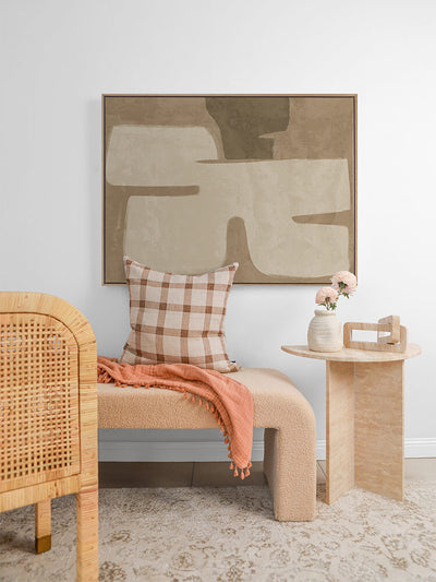 Poised Brown Canvas Art Print | Lifestyle