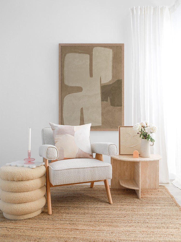 Poised Brown Framed Art Print | Lifestyle