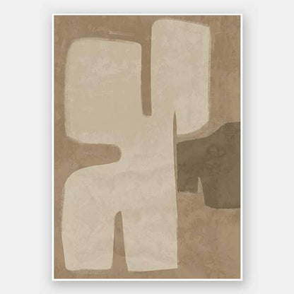 Poised Brown Unframed Art Print