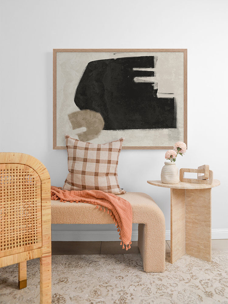 Blasé Black Framed Art Print | Lifestyle