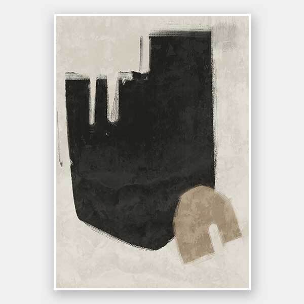 Blasé Black Unframed Art Print