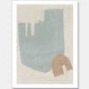 Blasé Light Blue Unframed Art Print