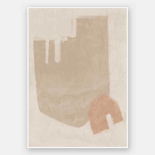 Blasé Neutral Unframed Art Print