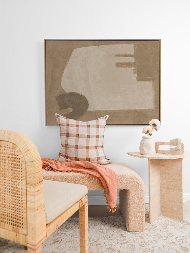 Blasé Brown Canvas Art Print | Lifestyle