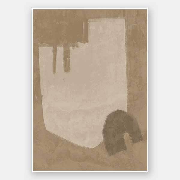 Blasé Brown Unframed Art Print